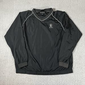 Footjoy Pullover Mens XL Black TPC Golf Windbreaker Shell Long Sleeve Jacket